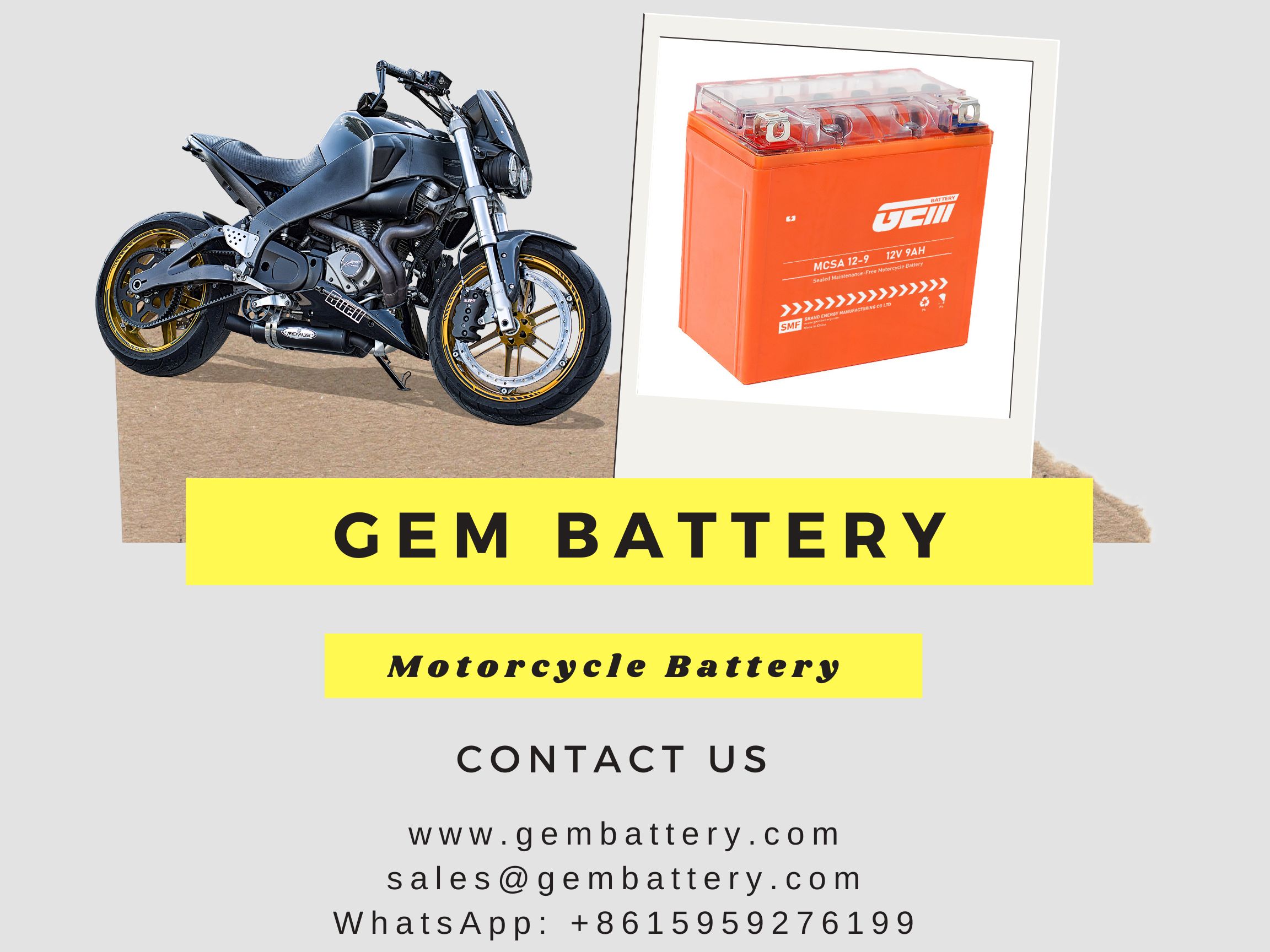 12V12AH motorcycle battery wholesale