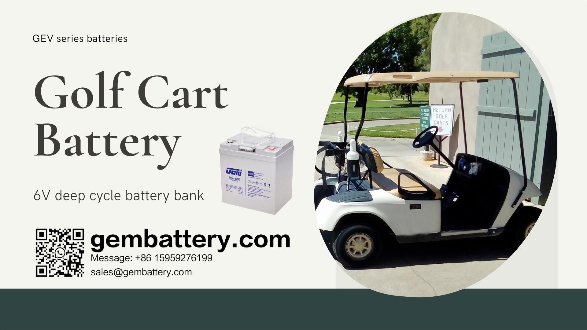 GEV series golf cart deep cycle batteries