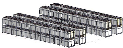 a set of battery pack units