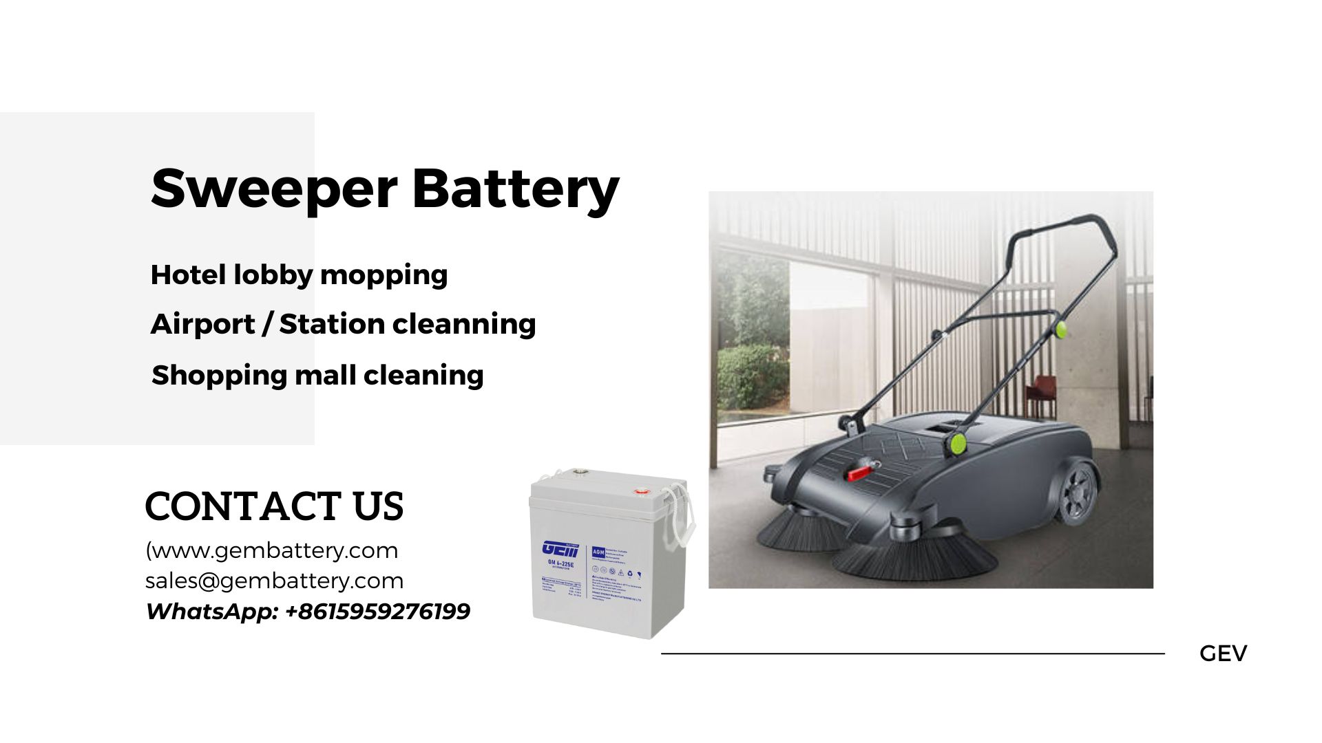 Sweeper Battery