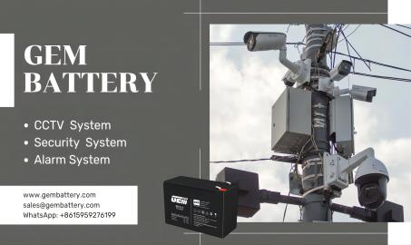 Lead acid battery applications for CCTV system and mobile monitoring