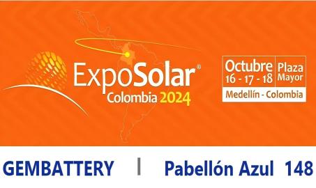 ExpoSolar Colombia 2024 GEMBATTERY | Pabellón Azul 148