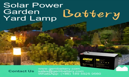 GEMBATTERY garden light batteries provide gentle light and shadow all night long
